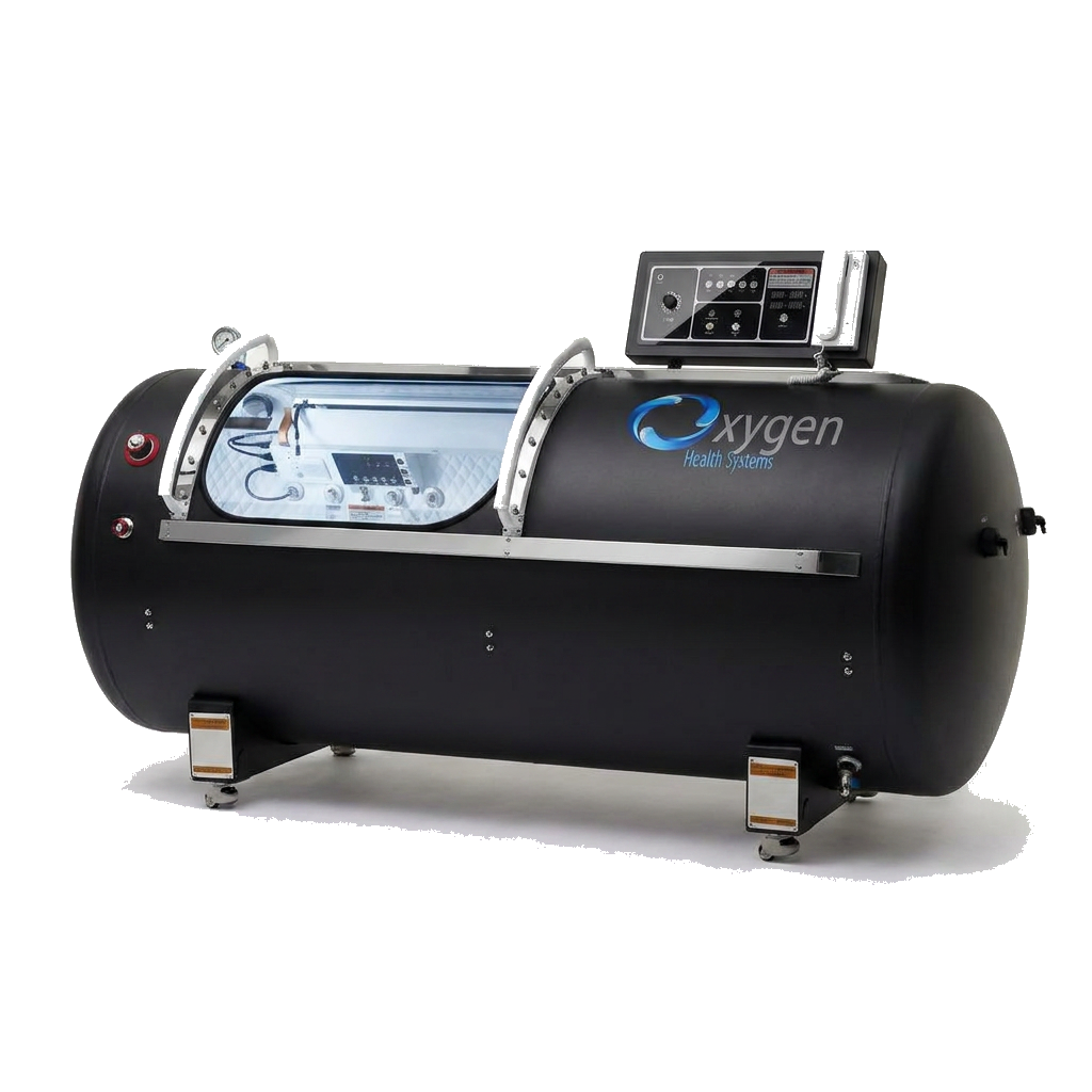 30-inch hard-shell hyperbaric chamber in Matte Black